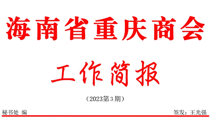 海南省重庆商会11月份工作简报